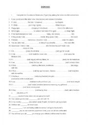 English Worksheet: exercises-first conditional