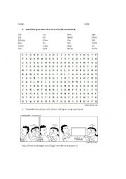 English Worksheet: simple past 