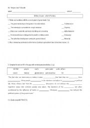 English Worksheet: Exam Ethics