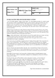 English Worksheet: mid term test n2 bac