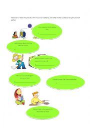 English Worksheet: ACTIVITIES
