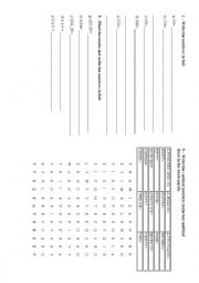 English Worksheet: cardinal numbers exercises