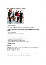 English Worksheet: Hey There Delilah- Plain white Ts