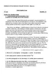 English Worksheet: DISASTERS AND SAFETY