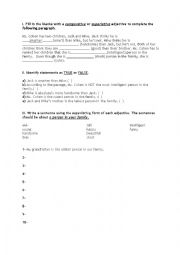 English Worksheet: Comparative-Superlative