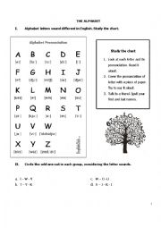 English Worksheet: The Alphabet