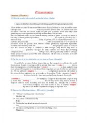 English Worksheet: test