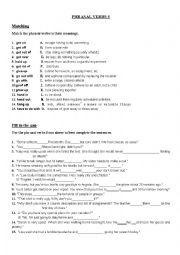 English Worksheet: Phrasal Verbs (5/10)