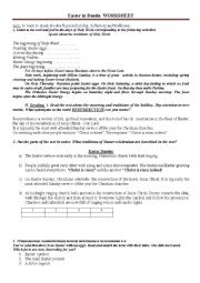 English Worksheet: Easter in Russia