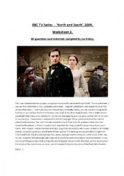 English Worksheet: North and South -worksheet 2 -BBC  TV series (2004) 10-minute comprehension clip