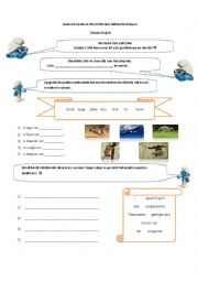 English Worksheet: A worksheet for 