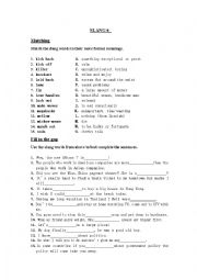 English Worksheet: Slang Words (6/10)