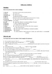 English Worksheet: Phrasal Verbs (6/10)