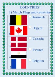 English Worksheet: Countries Quiz