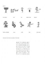 English Worksheet: At the Park