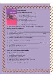 English Worksheet: READING COMPREHENSION: book 