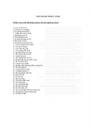 English Worksheet: past simple tense