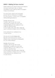 English Worksheet: Waiting for love by Avicii:video dog, pets and friends