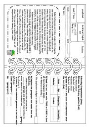 English Worksheet: End of term 3 English test