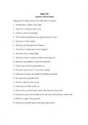 English Worksheet: Have to Obligation