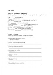 English Worksheet: Present and past simple and numbers