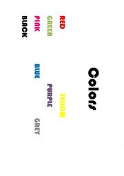 English Worksheet: Colors