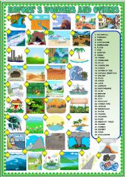 English Worksheet: Natures wonders and others