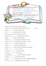 English Worksheet: Spelling Rules