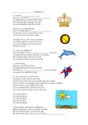 English Worksheet: Heroes - David Bowie