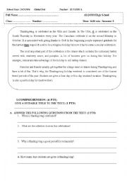 English Worksheet: global test S 2