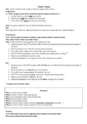 English Worksheet: relative clauses