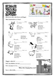 English Worksheet: Cats on a Farm (WOW English)