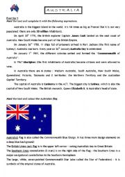 English Worksheet: Discovering Australia