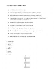 English Worksheet: Business definitions