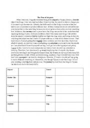 English Worksheet: The Fear of Airports