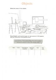 English Worksheet: Objects