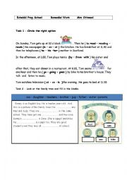 English Worksheet: Remedial work 7TH FORM