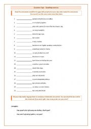 English Worksheet: Question Tags Exercise
