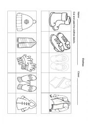 English Worksheet: Clothes Part 1