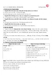 English Worksheet: Present simple affirmative