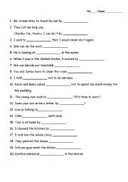 English Worksheet: Reflexive Pronoun