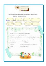 English Worksheet: food 