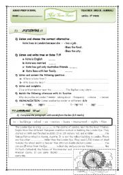 English Worksheet: 8 FORM MIDTERM TEST 1