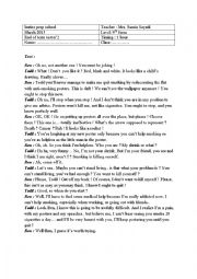 English Worksheet: End of Term Test 2