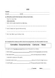 English Worksheet: Frequency adverbs quiz