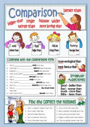 English Worksheet: BASIC COMPARISON