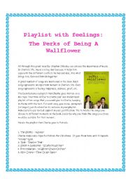 Playlist with feelings: The Perks Of Being A Wallflower final project
