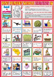 English Worksheet: PAST PERFECT SIMPLE Exercises 10