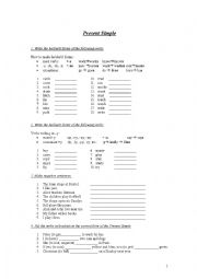 English Worksheet: Present Simple worksheet