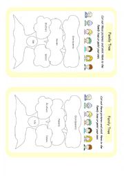 English Worksheet: Family tree